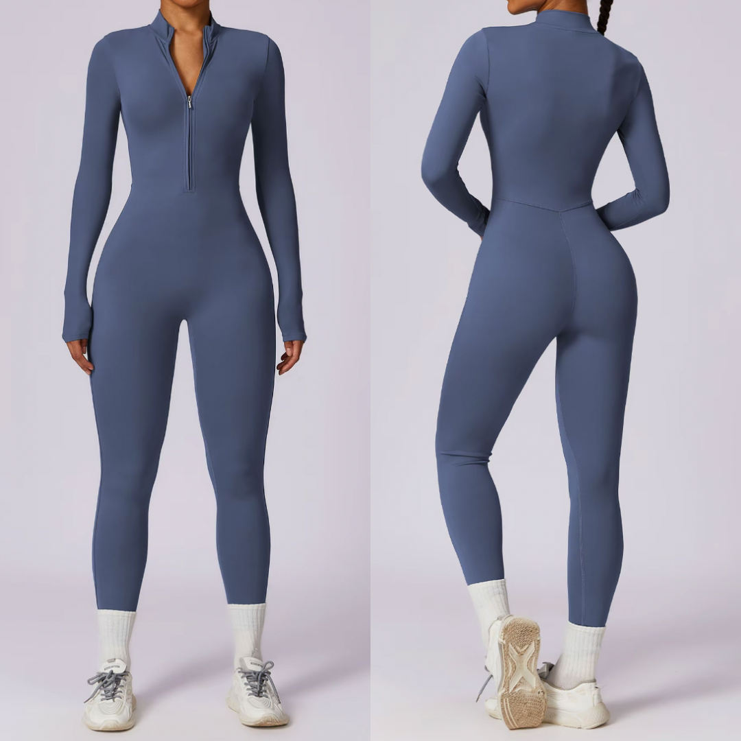 Mono deportivo de mujer con cremallera y manga larga