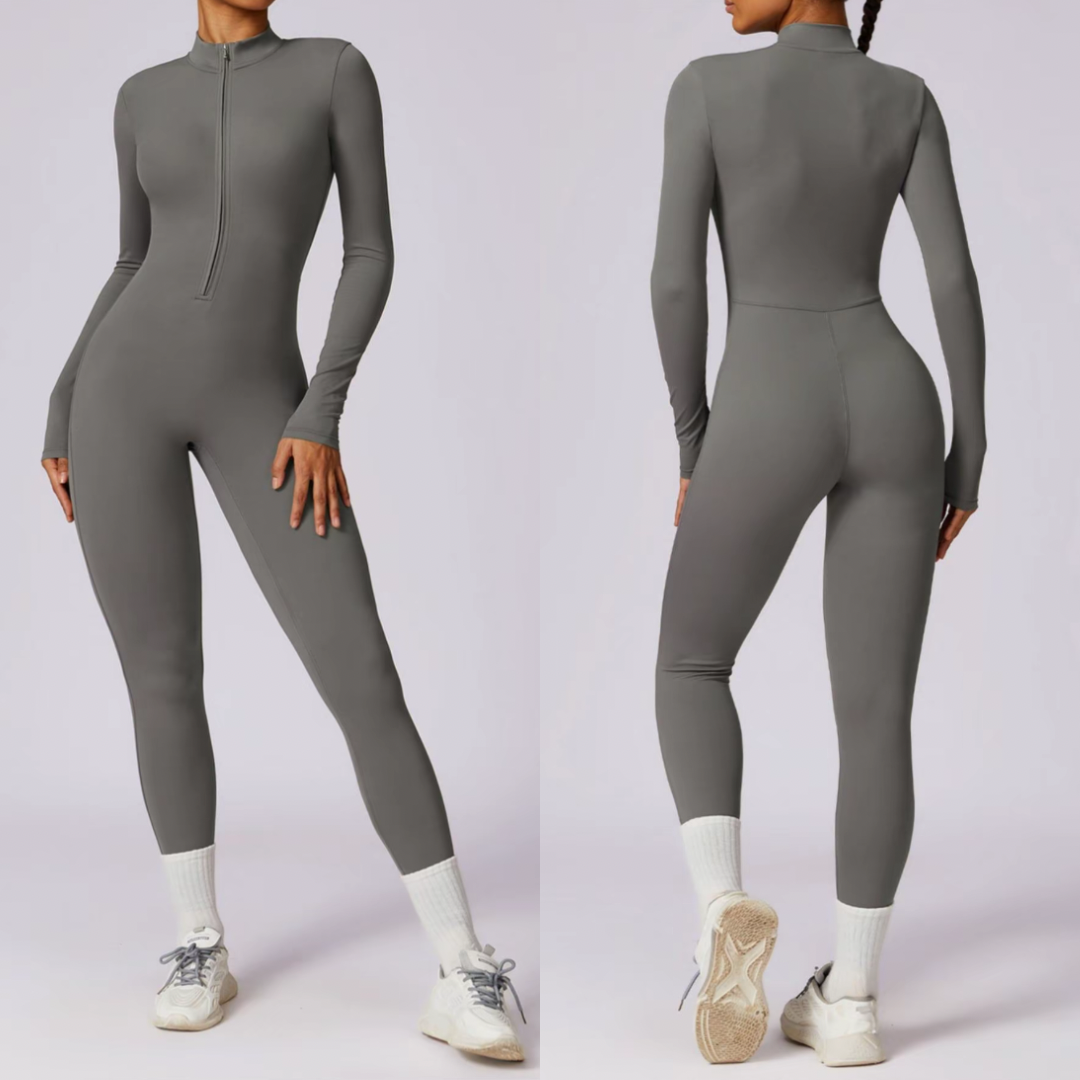 Mono deportivo de mujer con cremallera y manga larga