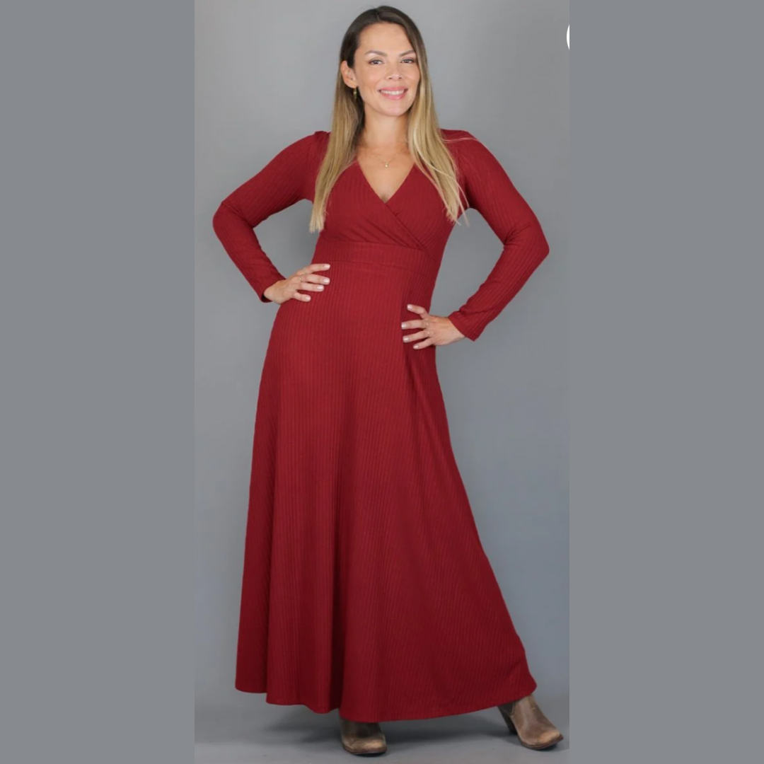 Maxivestido SOLEDAD Lanilla