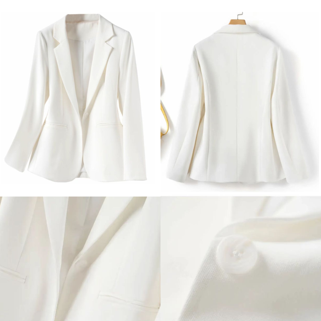Chaqueta blazer con botones delanteros