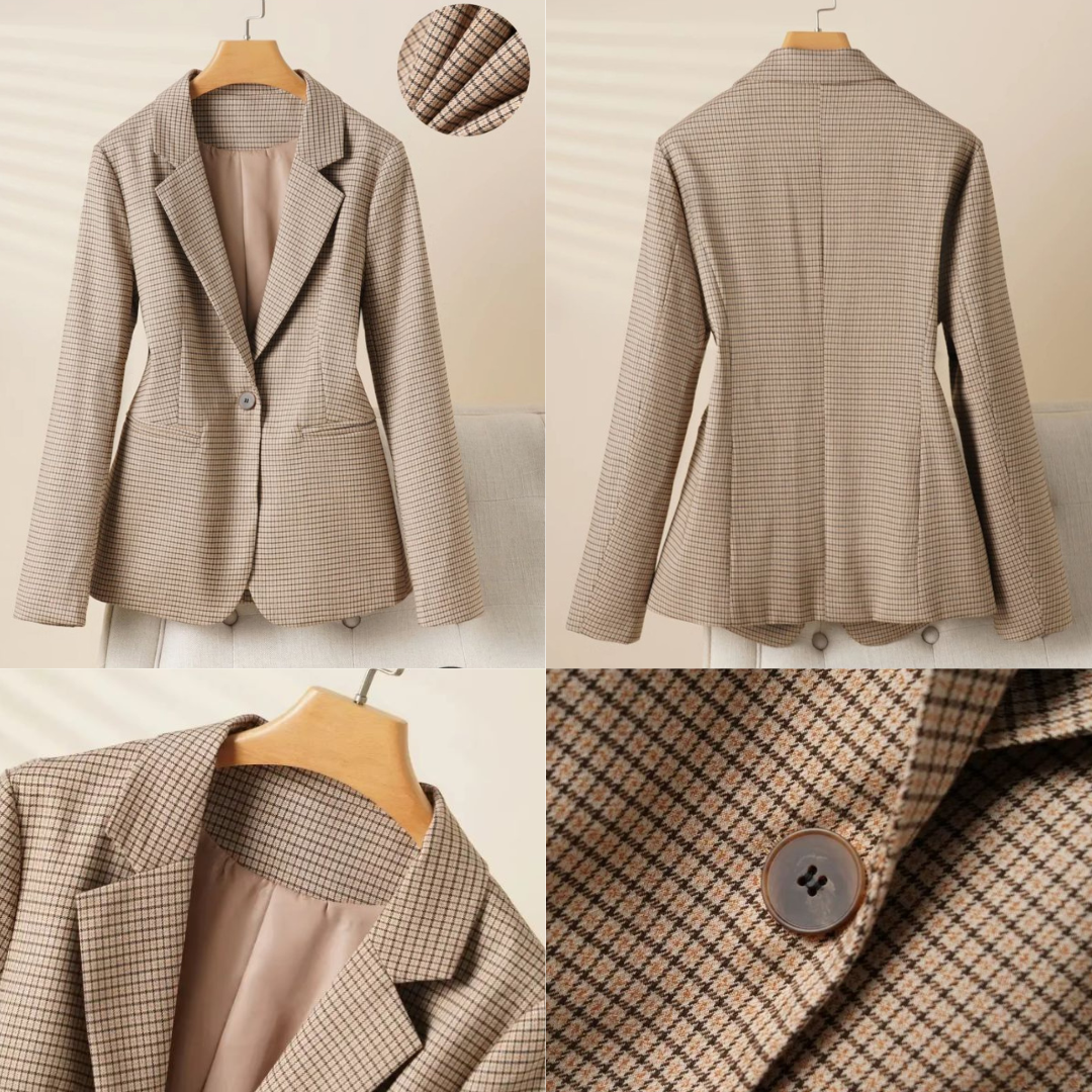 Chaqueta blazer con botones delanteros