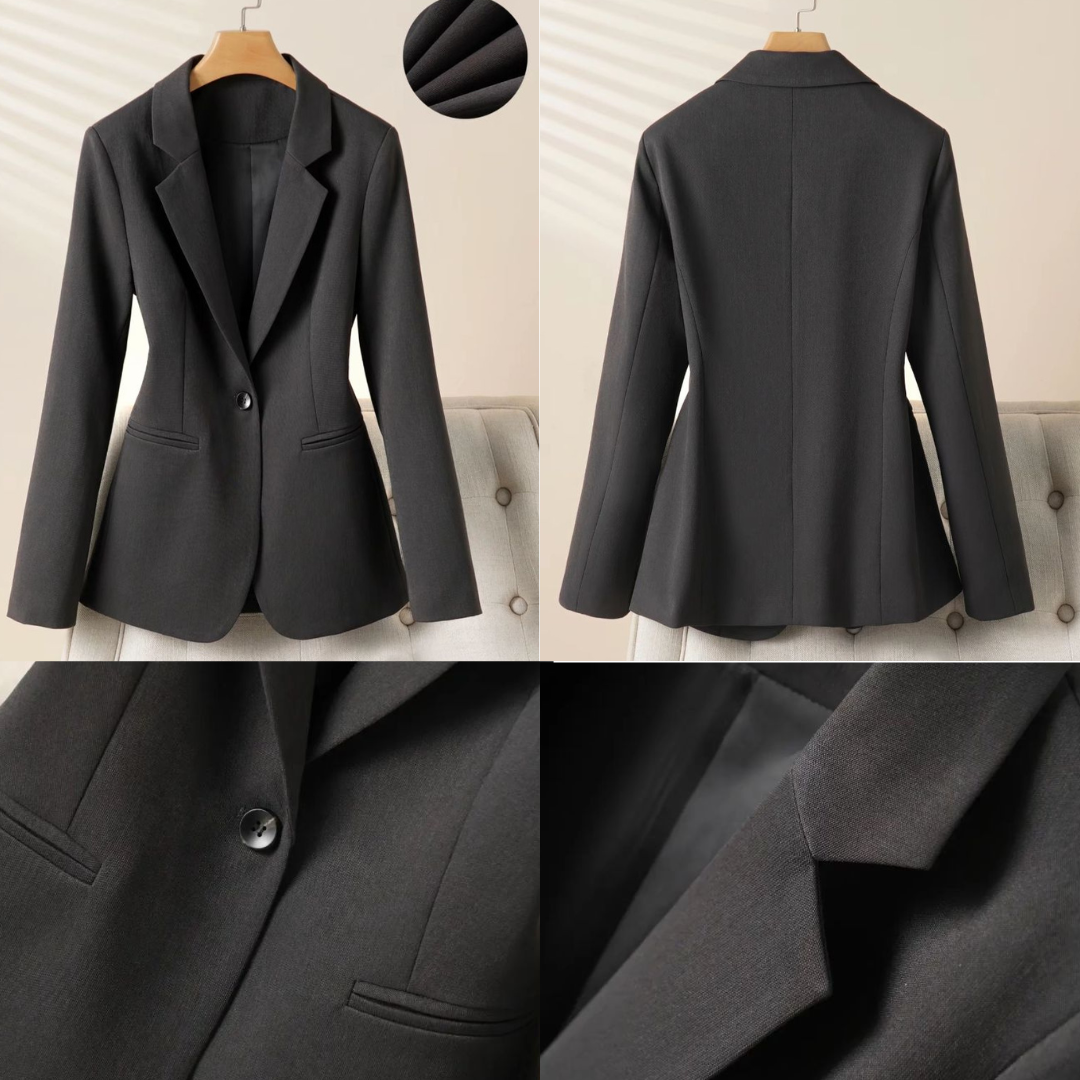 Chaqueta blazer con botones delanteros