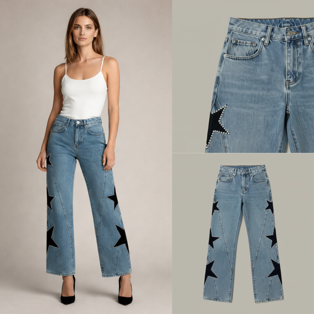 Vaqueros Denim estrella
