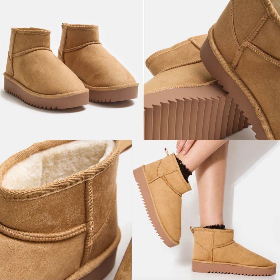 Botas cortas forradas de ante sintético