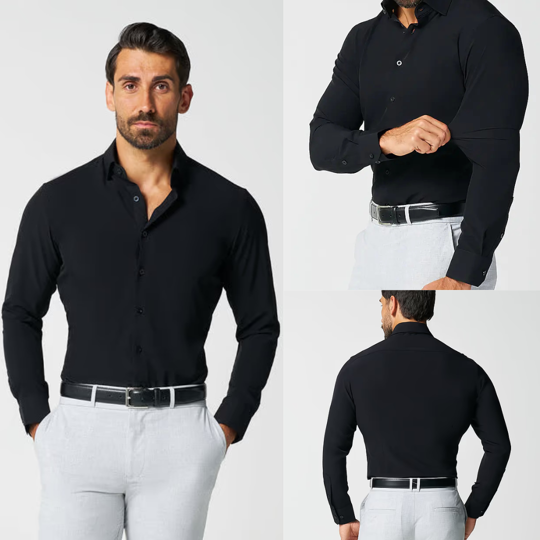 Camisa lisa elegante