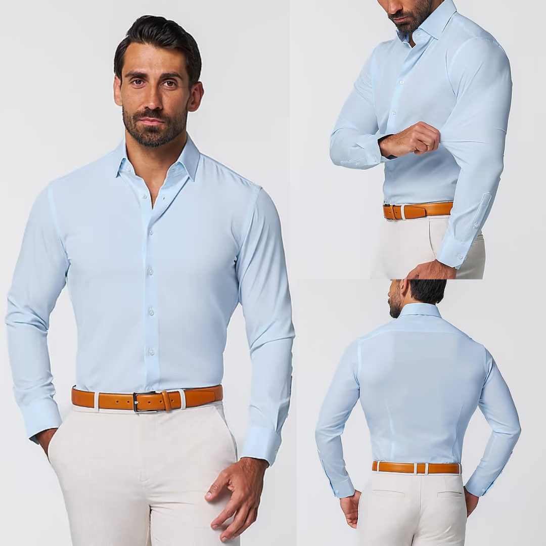 Camisa lisa elegante