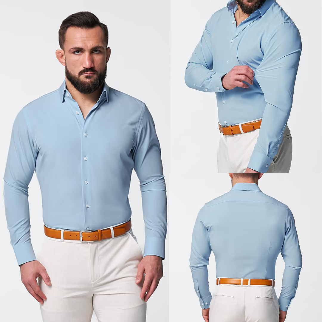 Camisa lisa elegante