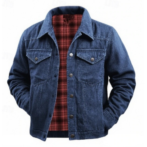 Chaqueta vaquera casual bolsillo de Primavera Otoño Moda Clásico Diseño