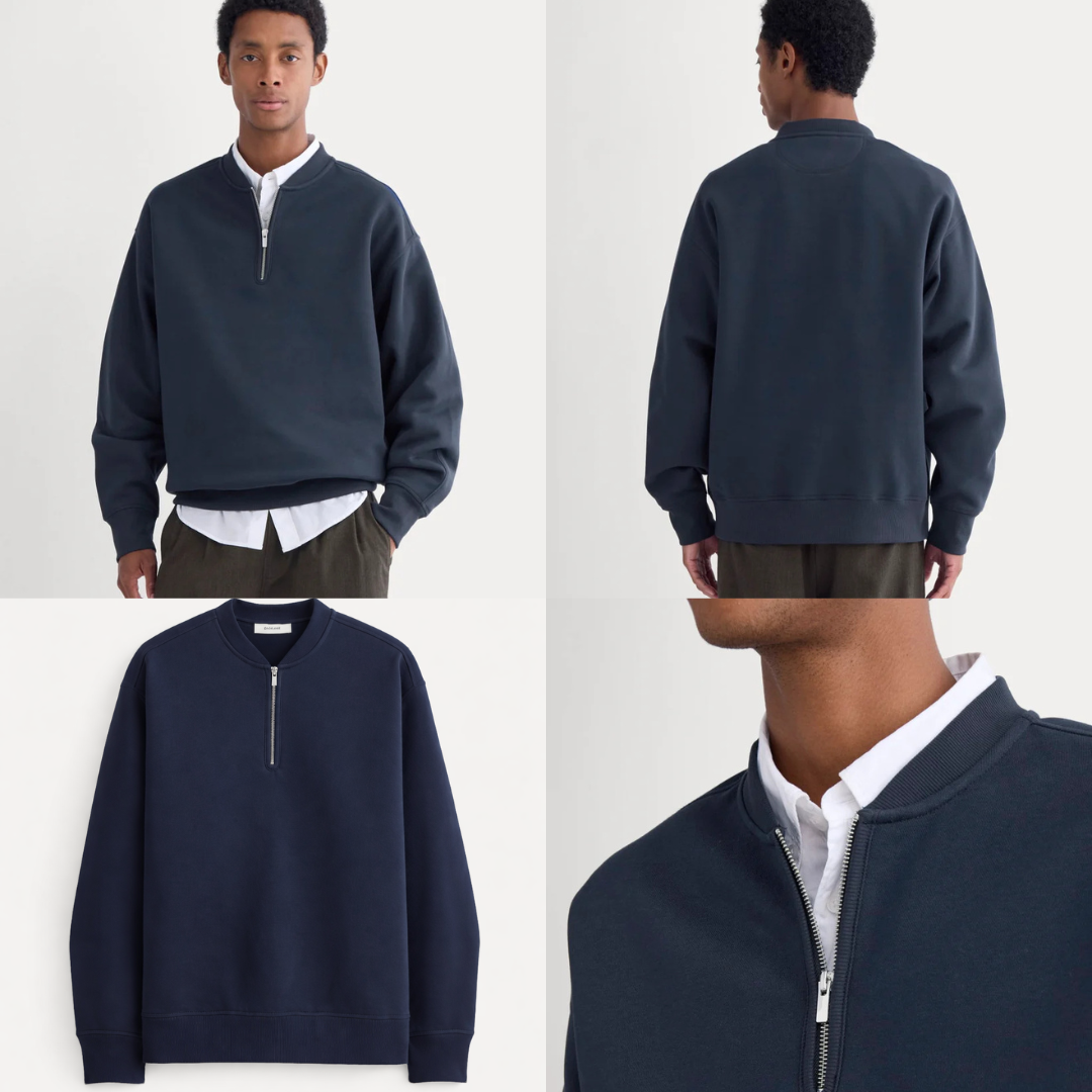 Sudadera con media cremallera