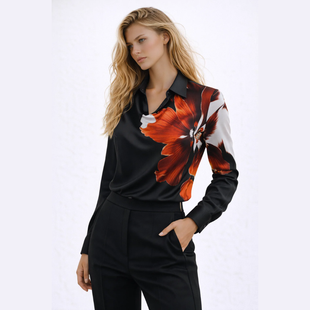 Montse- Blusa elegante de satén