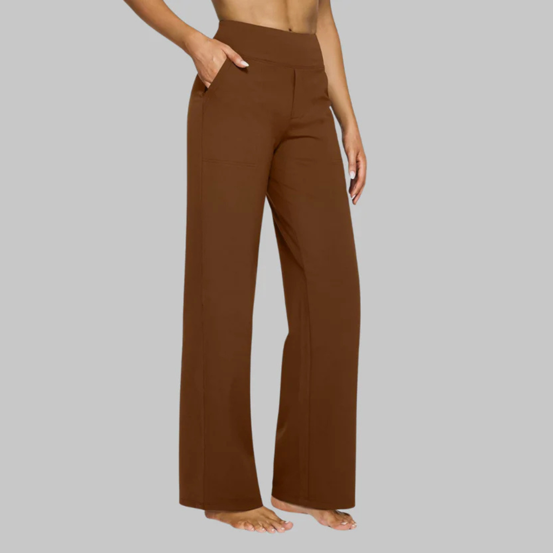Calista pantalón elegante de corte recto