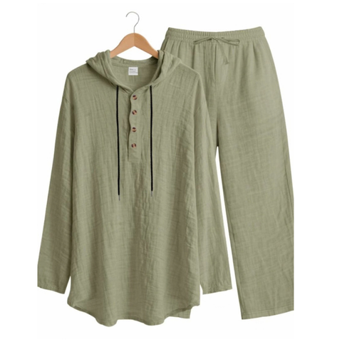 Conjunto de 2 piezas de lino