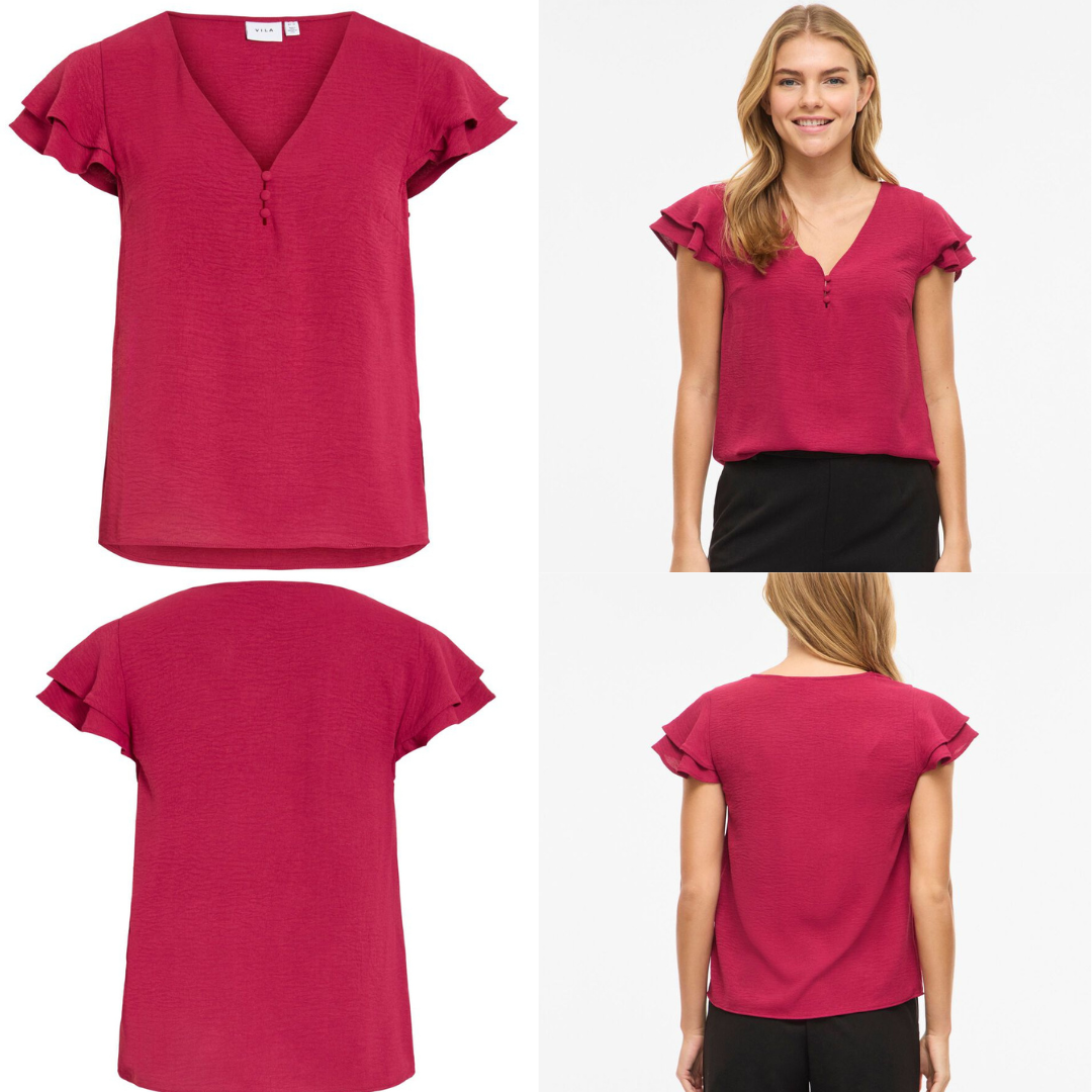Vispencer, Blusa cuello en V top de manga corta