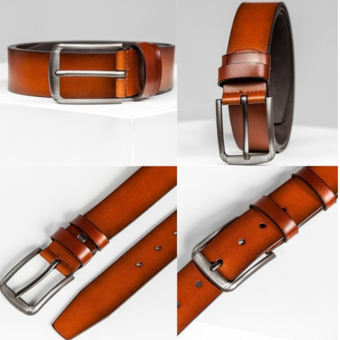 Cinturón de cuero para hombre