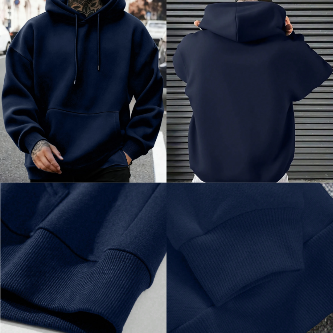 Sudadera con capucha casual con bolsillo