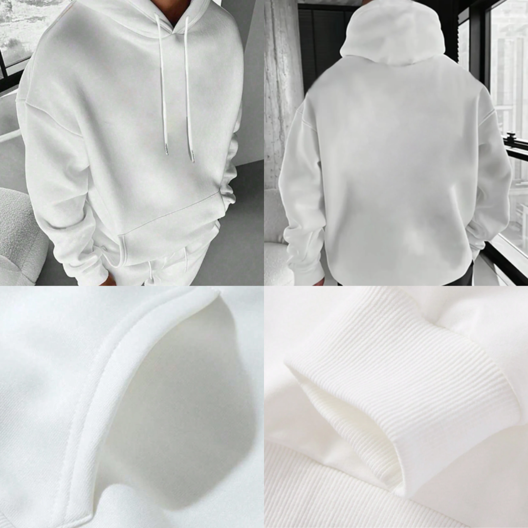 Sudadera con capucha casual con bolsillo
