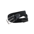 Cinturón de cuero negro Lindenmann para hombre