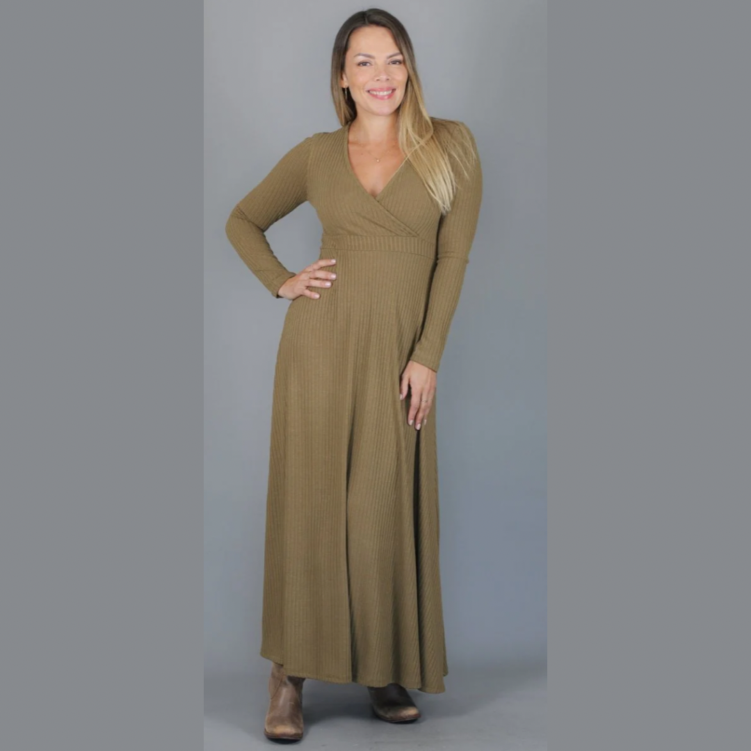 Maxivestido SOLEDAD Lanilla