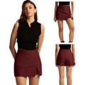 Falda-pantalón de cintura alta con abertura