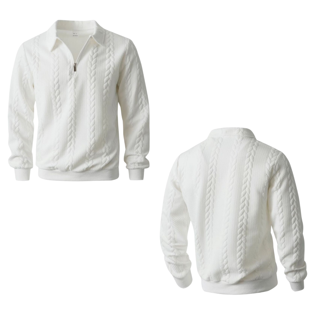 Jersey de tejido a punto con cuello tipo polo
