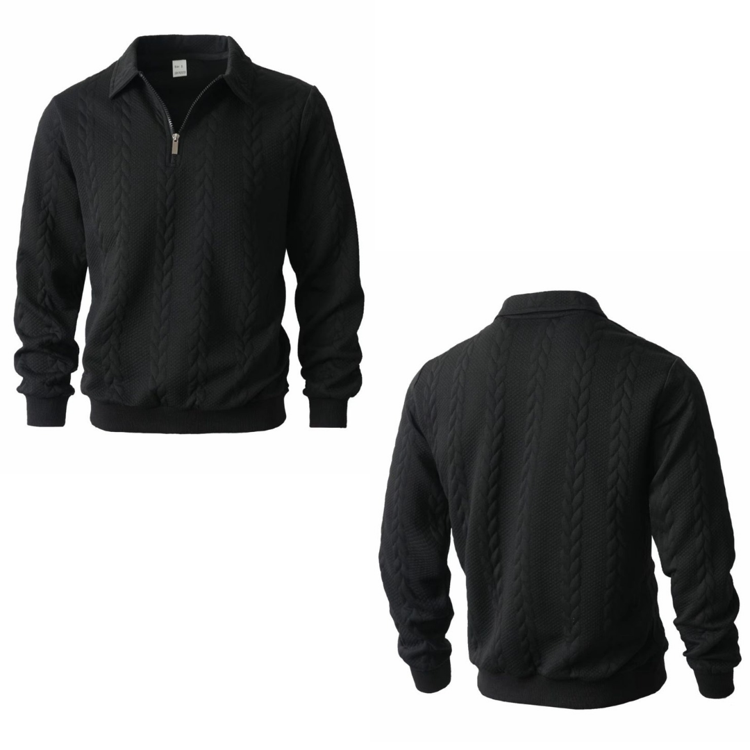 Jersey de tejido a punto con cuello tipo polo