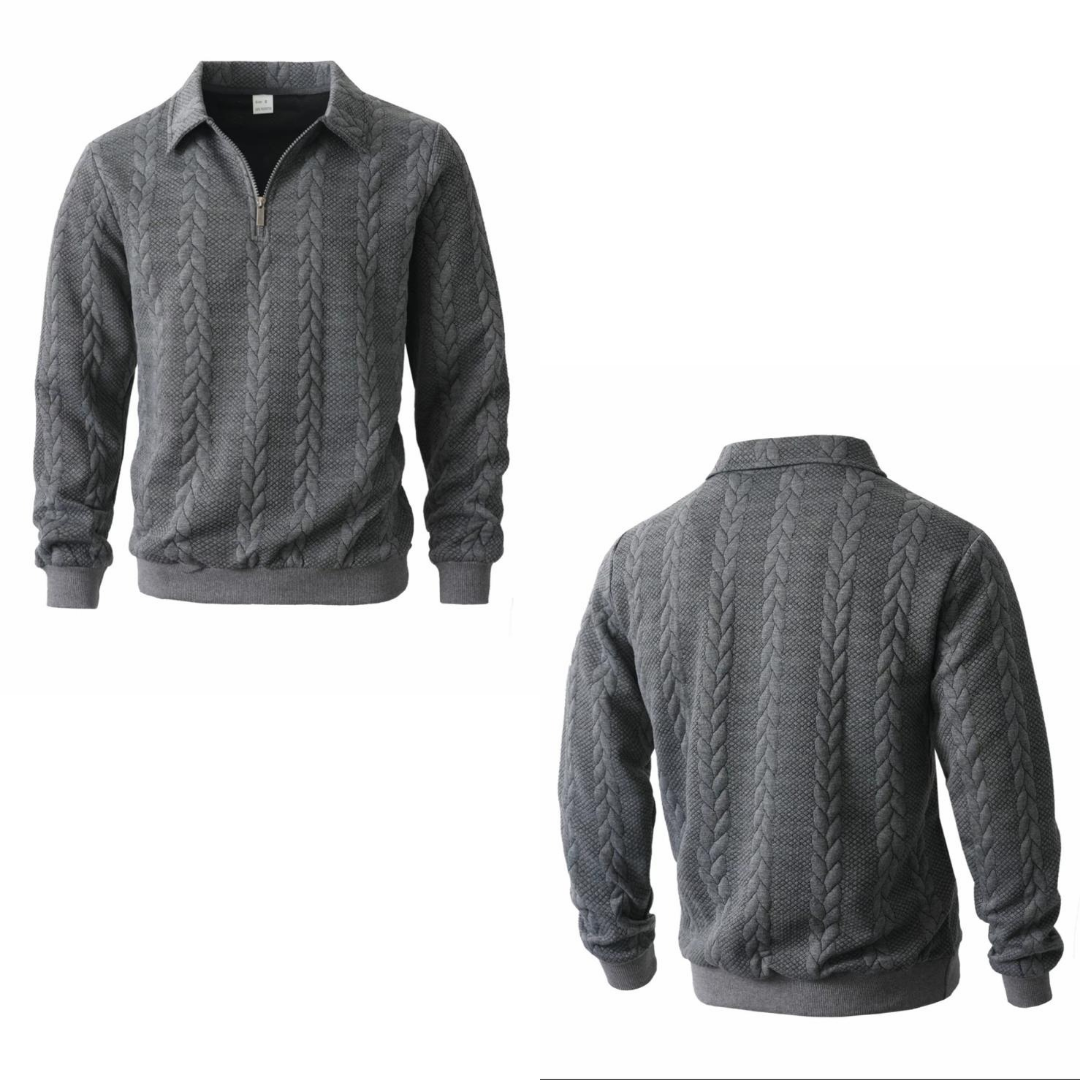 Jersey de tejido a punto con cuello tipo polo