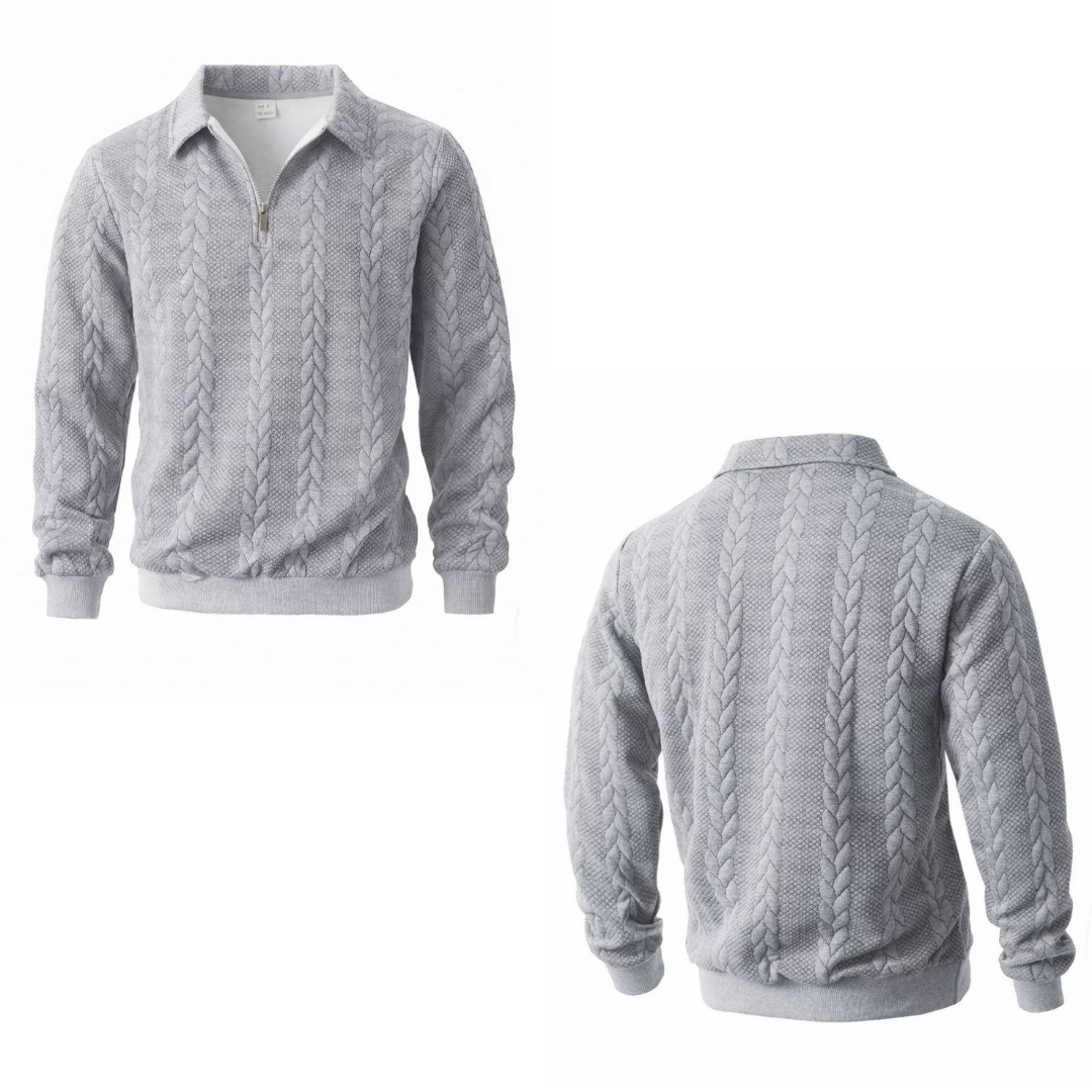 Jersey de tejido a punto con cuello tipo polo