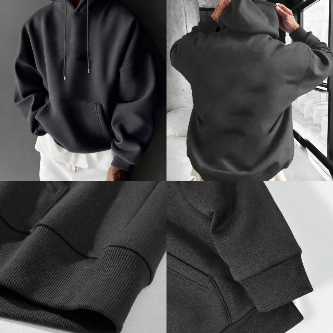 Sudadera con capucha casual con bolsillo